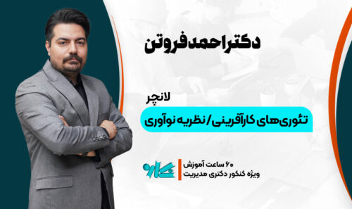 لانچر تئوری های کارآفرینی و نظریه نوآوری مدیریت دکتری 1406